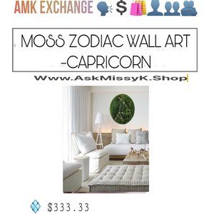 CAPRICORN ♑️ MOSS ZODIAC WALL ART Is On Sale NOW At Www.AMKExchange.Org 🗣💲🛍👤